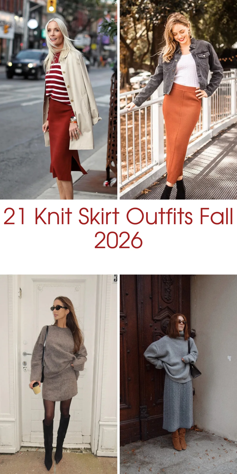 21 Knit Skirt Outfits Fall 2026: Chic Outfit Ideas You'll Want to Wear All Season