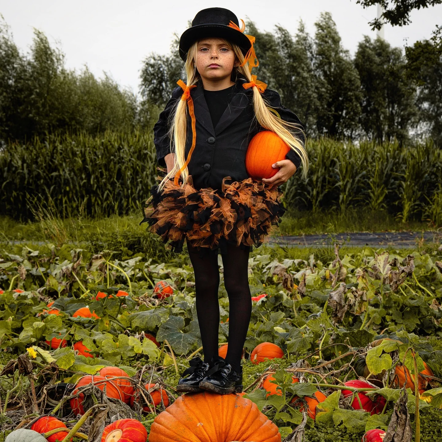 halloween costume for kids 2026 Autumn Pumpkin Witch With A Playful Silhouette