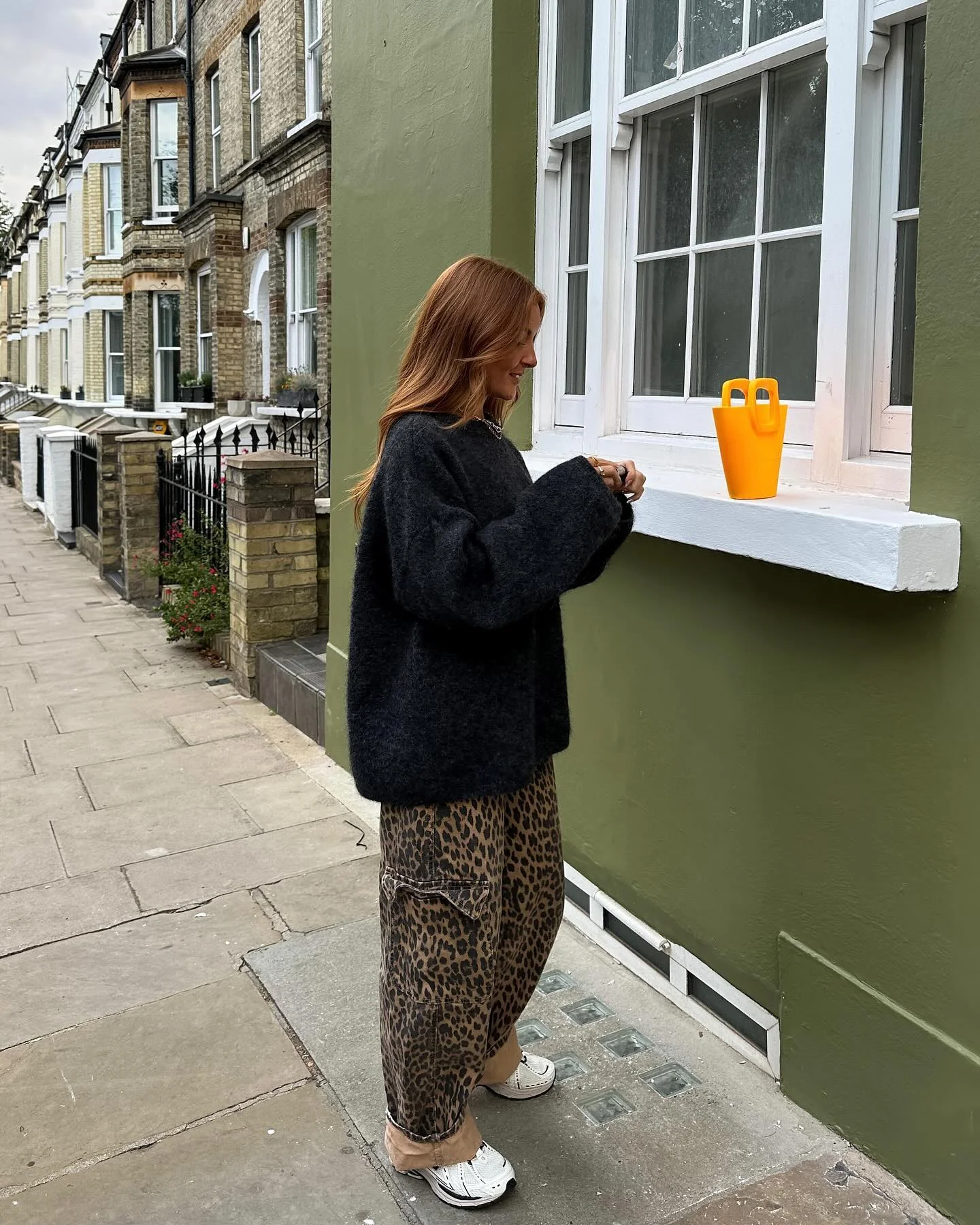 september fashion trends 2026 Leopard Cargo Trousers With An Oversized Knit
