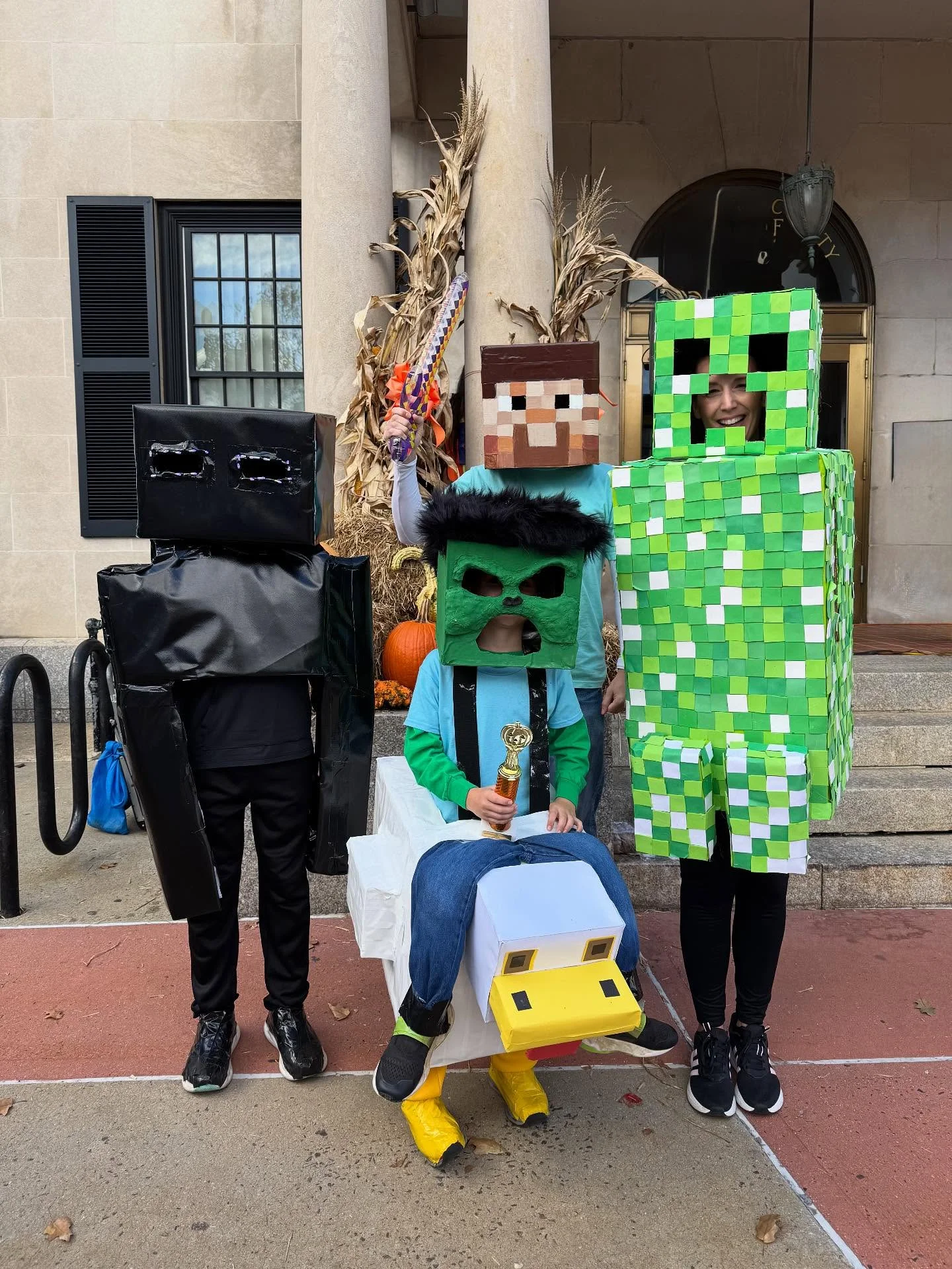best halloween costume ideas 2026 Blocky Characters For A Creative Group