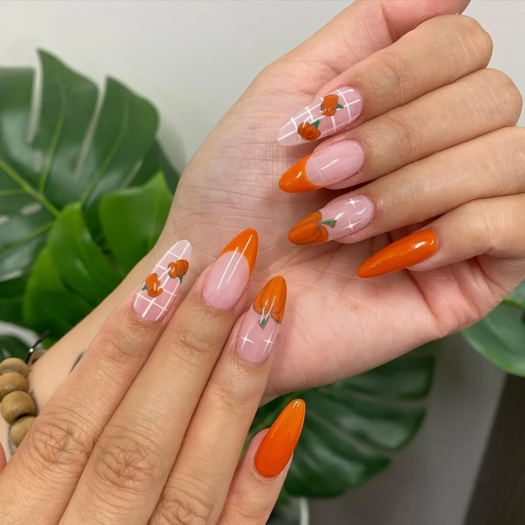 21 Fall Nails With Pumpkins 2026: Cute Autumn Pumpkin Nail Ideas