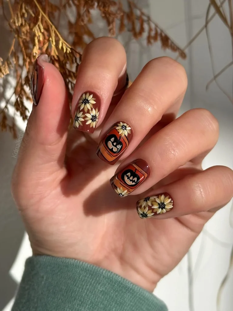 21 Fall Nails With Pumpkins 2026: Cute Autumn Pumpkin Nail Ideas
