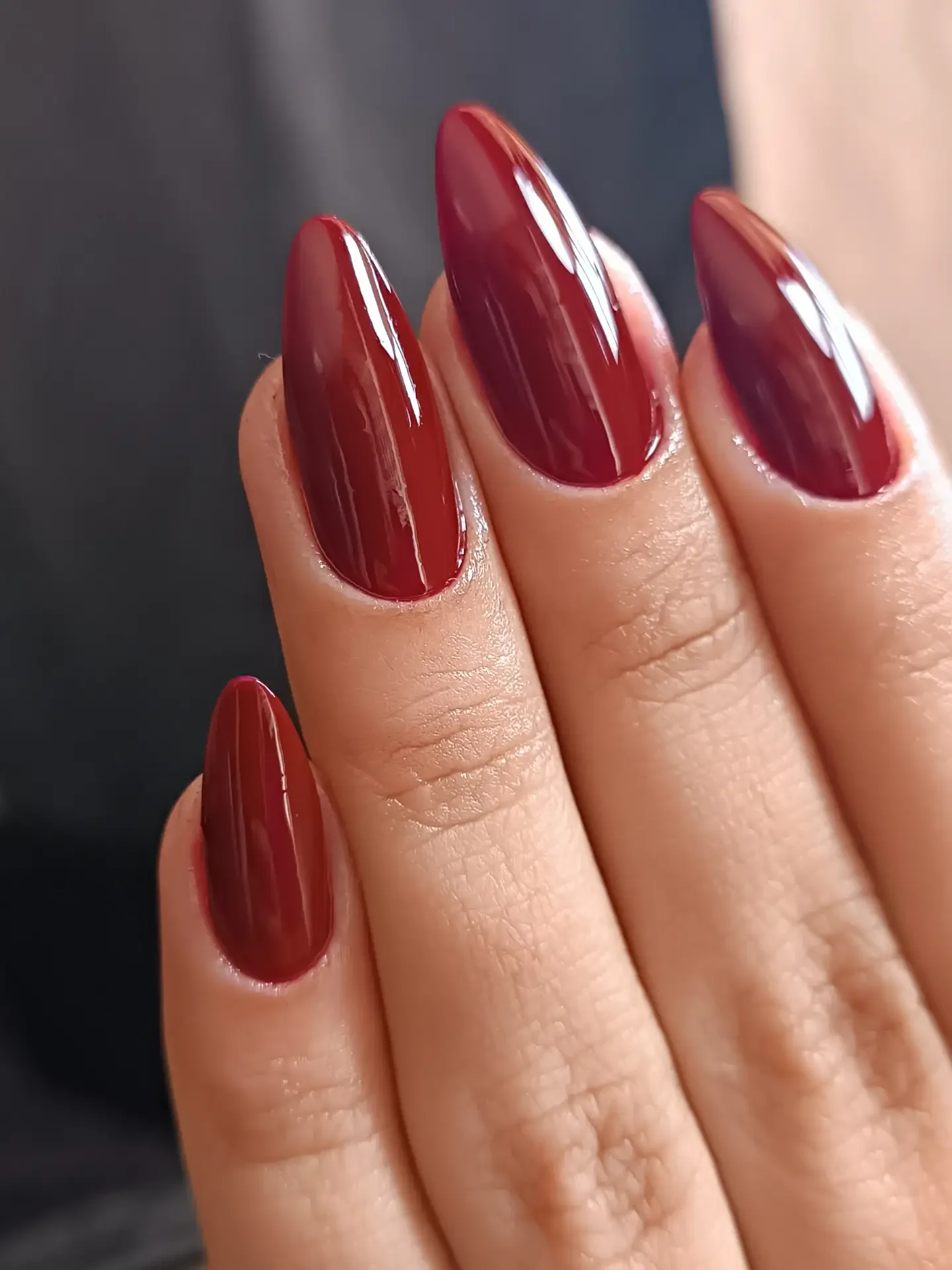 autumn nails color Deep Burgundy For A Classic Autumn Statement