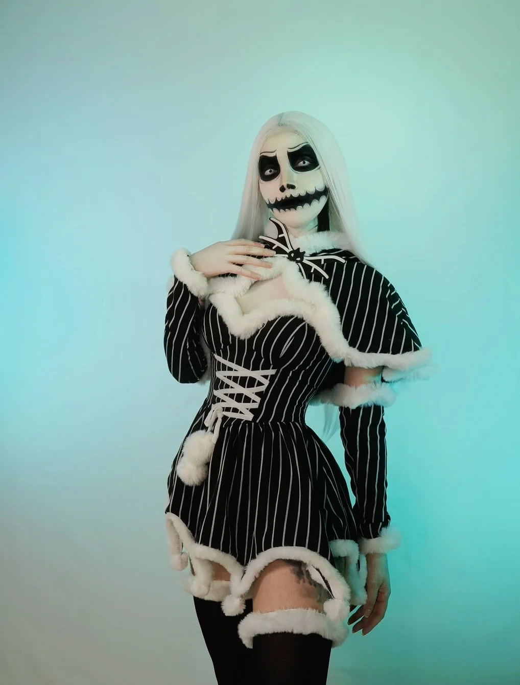 best halloween costume ideas 2026 Black And White Skeleton Glamour