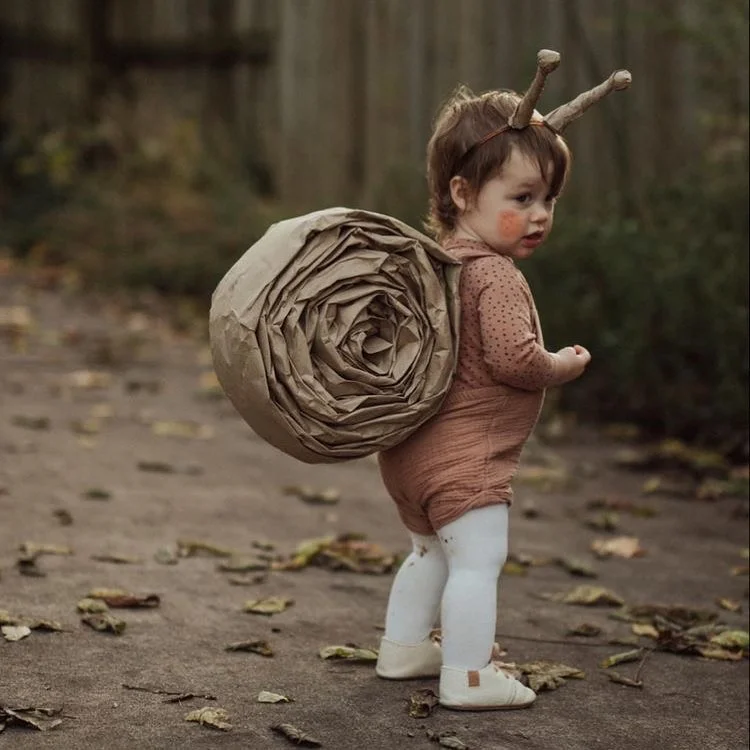 halloween costume for kids 2026 Whimsical Snail Costume With A Handmade Storybook Feel