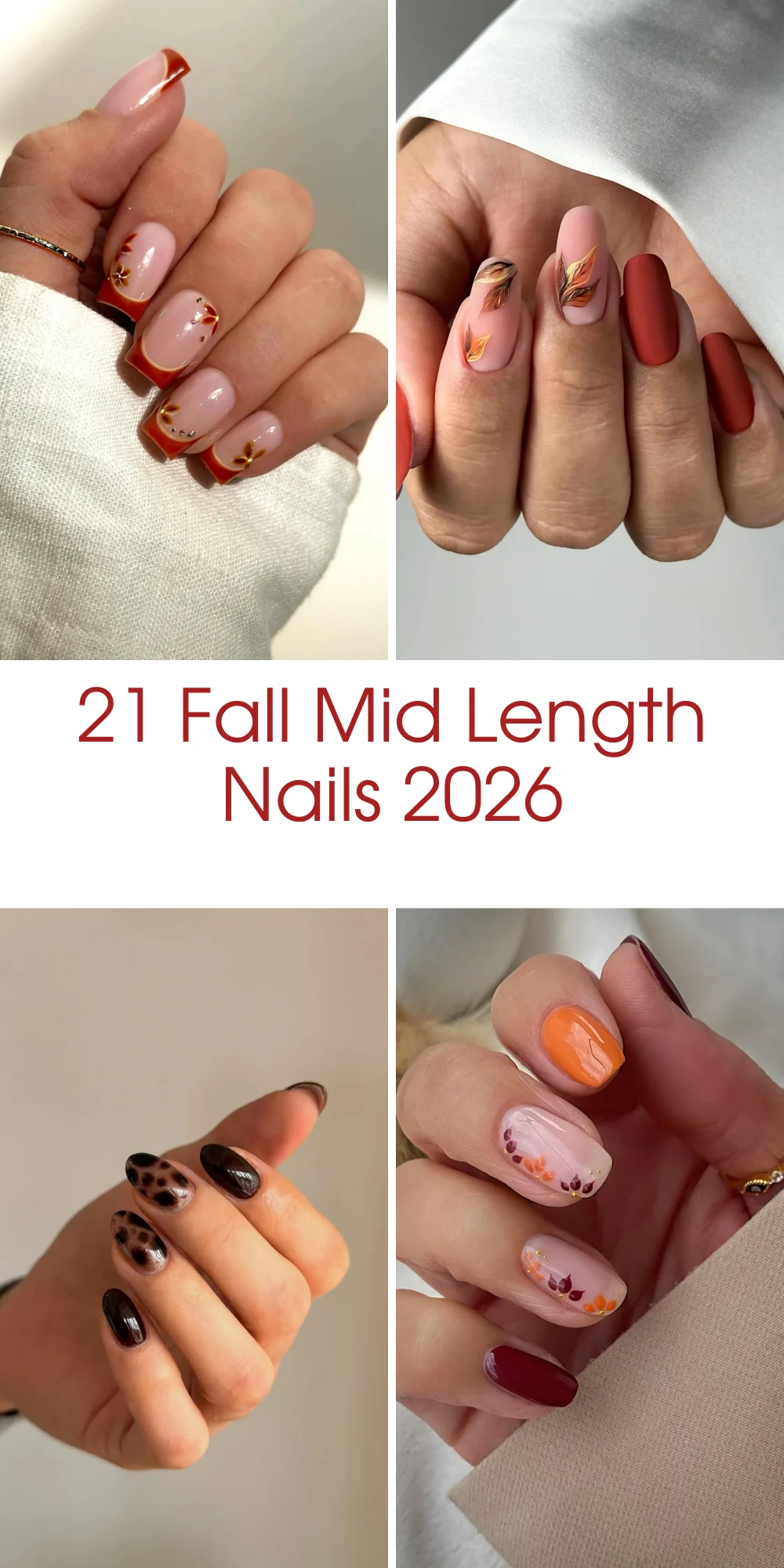 21 Fall Mid Length Nails 2026: Chic Ideas for Every Autumn Mood