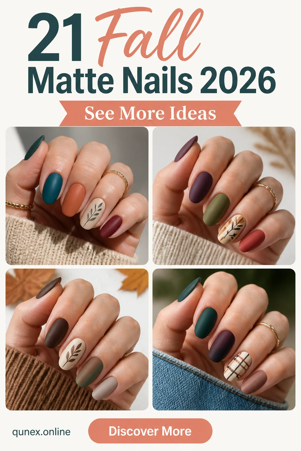 21 Fall Matte Nails 2026: Chic Autumn Manicure Ideas