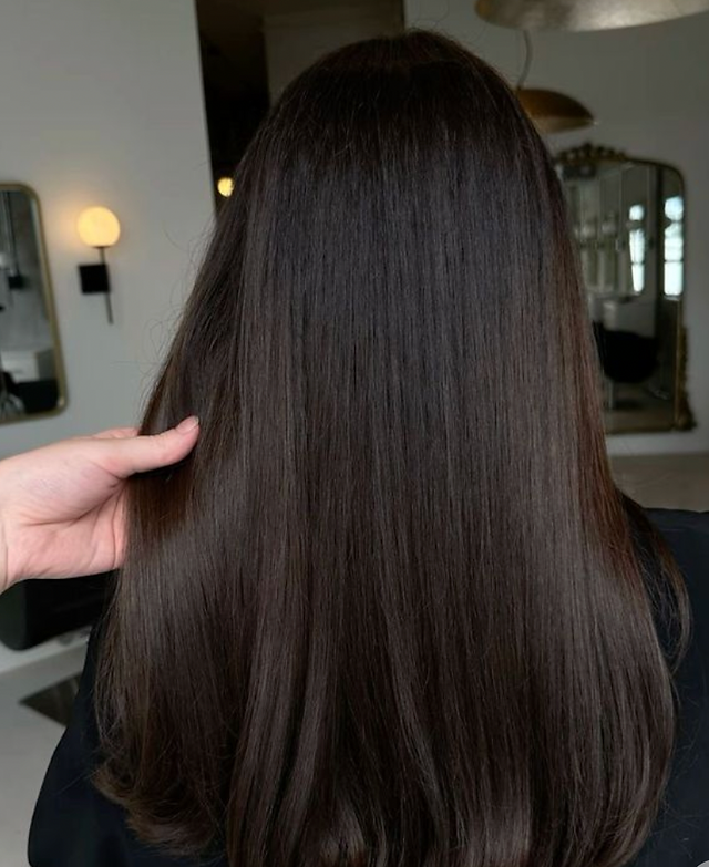 Deep Espresso Brown With Cool Undertones — Dark Winter Hair Colors
