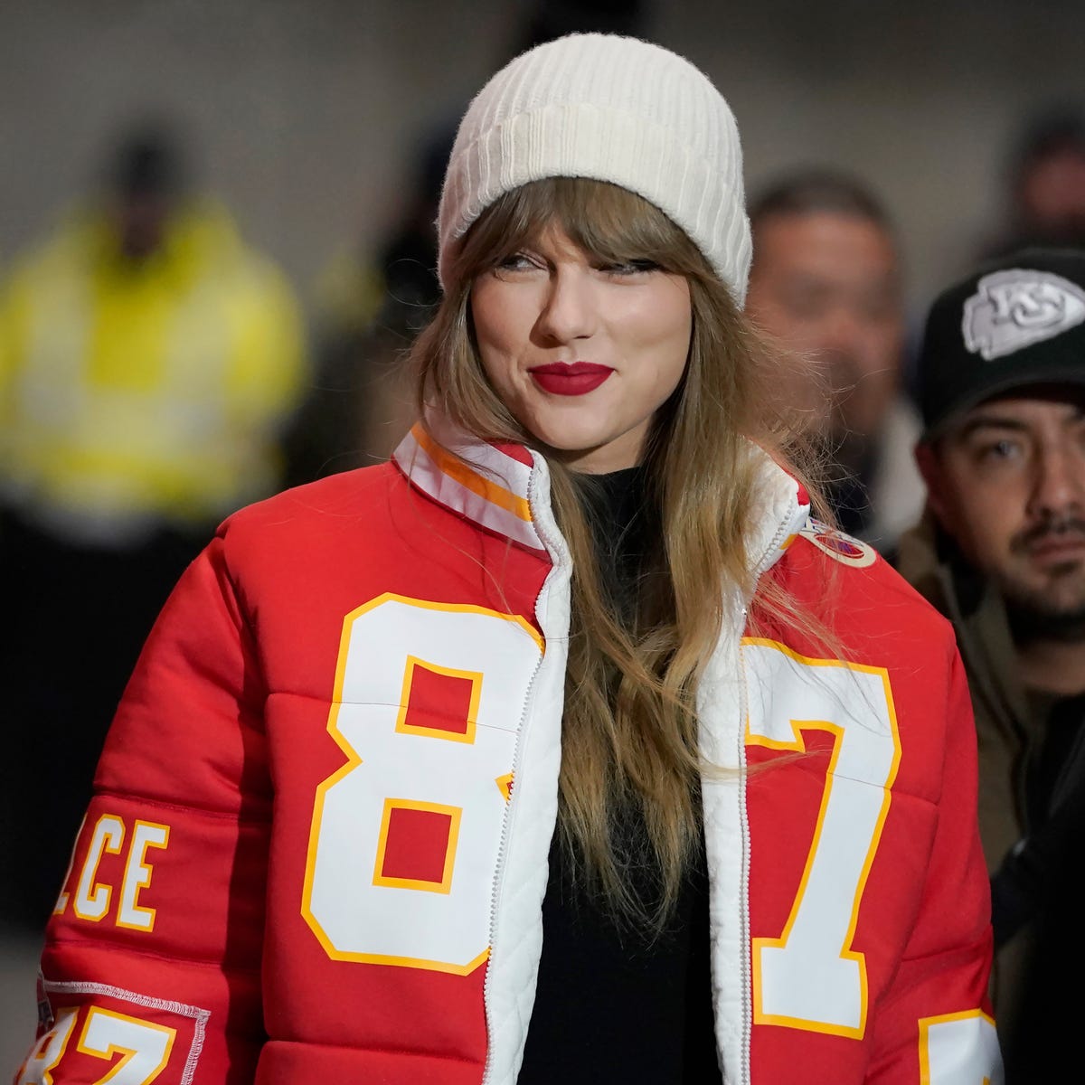 Bold Puffer Jacket with Team Spirit Numerals Bold Puffer Jacket with Team Spirit Numerals — Winter Football Game Outfits