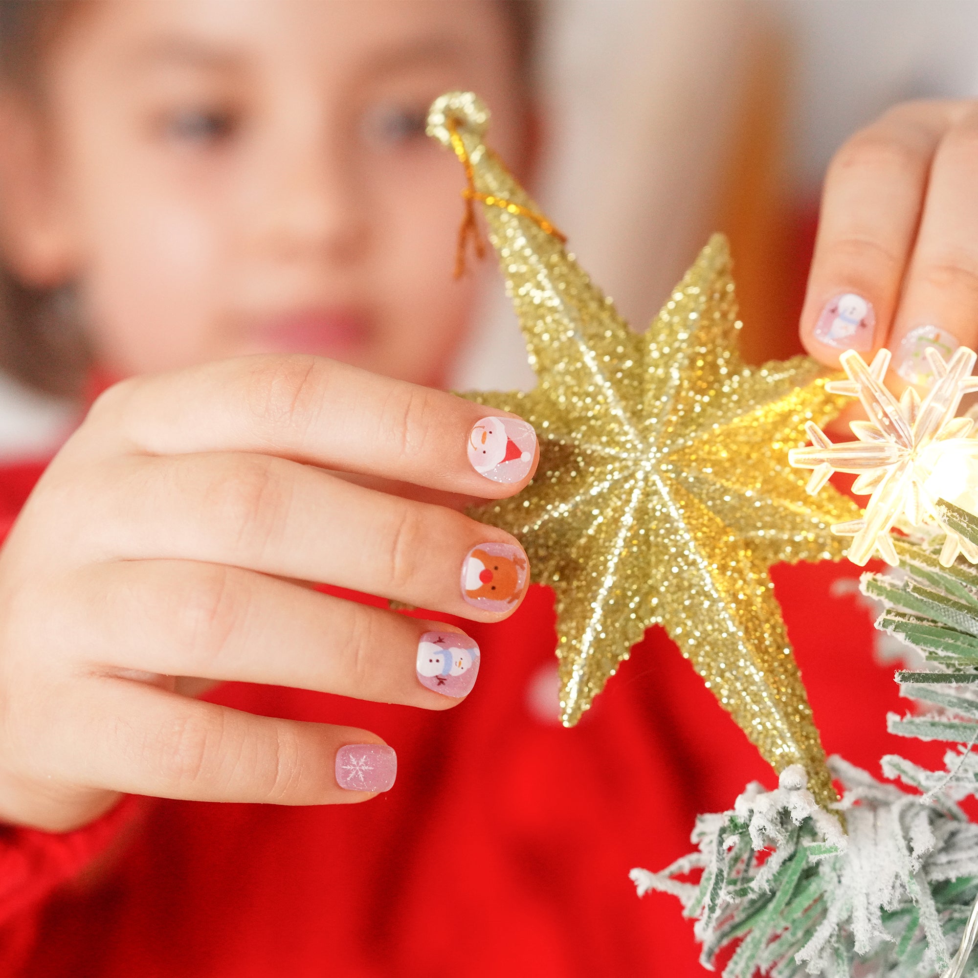 Snowy Magic Kids’ Nail Wraps | Whimsical Winter