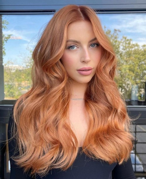 Bright Strawberry Blonde With Copper Undertones — Winter Hair Colors for Redheads
