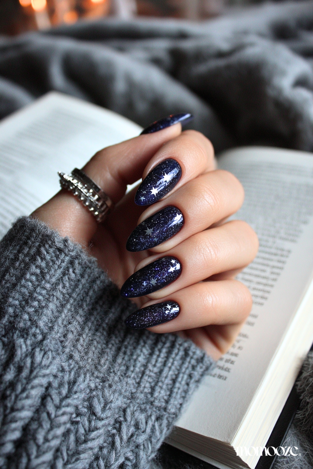 13+ Dark Blue Winter Nails Ideas You'll Be Obsessed With