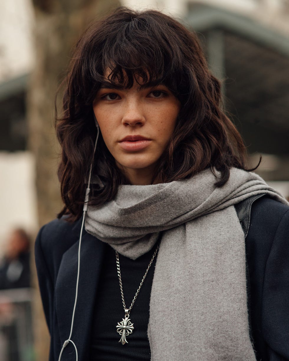 So Long Full Bangs, The Fluffy Fringe Is Winter's Dominating Hair Trend