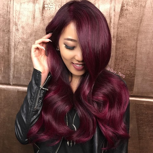 Vibrant Mid-Back Mahogany Waves Vibrant Mid-Back Mahogany Waves — Mahogany Hair Color
