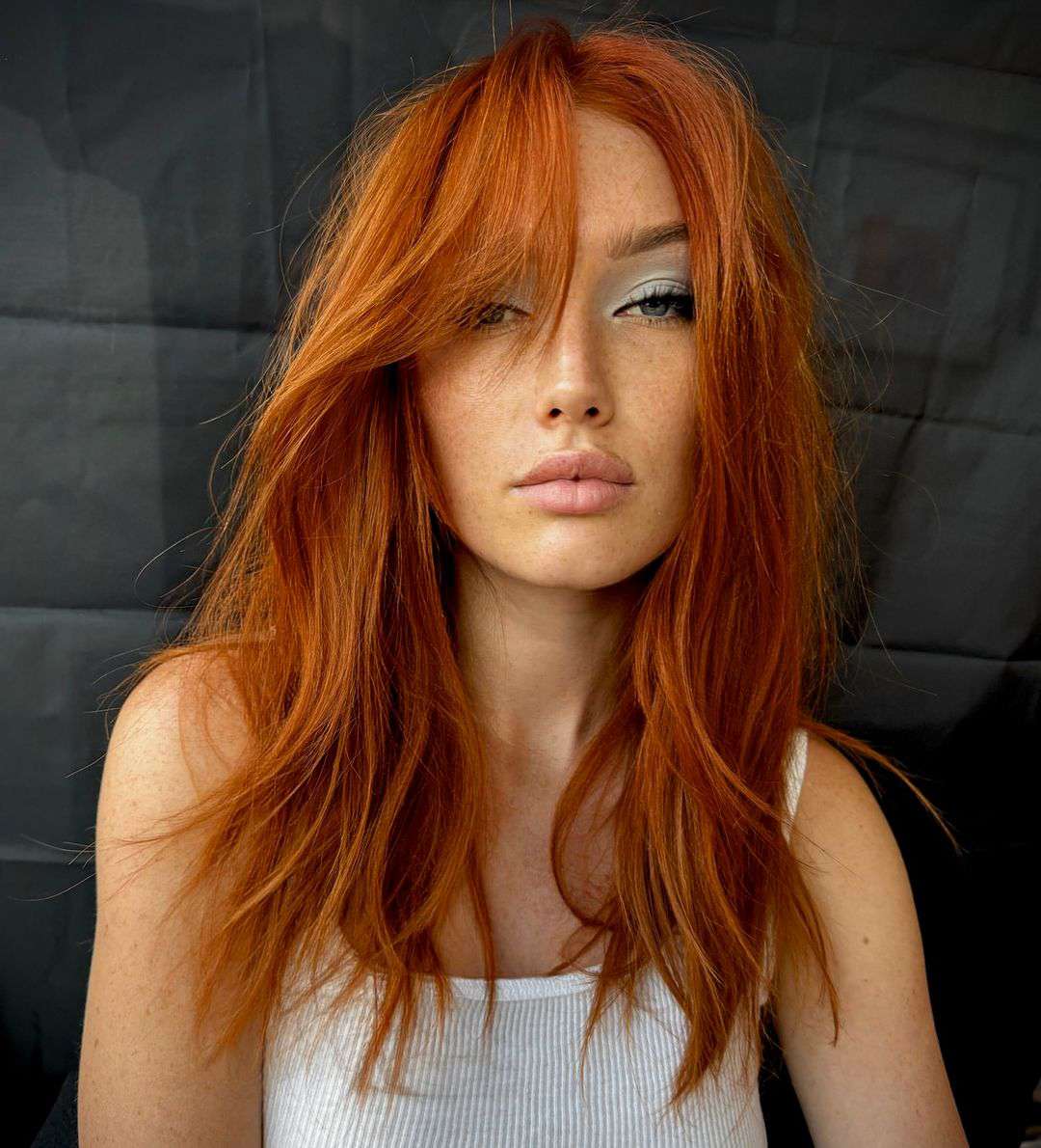 Vibrant Auburn With Copper Highlights — Winter Auburn Hair Color