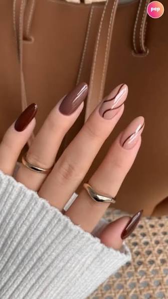 Brown Classy Nail Art 💅🤎, Chic, elegant, and timeless—this brown classy nail art is perfect for any occasion! 🖤✨ Simple yet sophisticated, it's the go-to style for an effortlessly polished look. Ready ...
