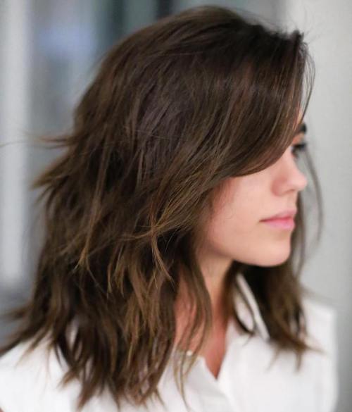 Shag With Choppy Layers and Fringe Shag With Choppy Layers and Fringe — Winter Haircuts for Thick Hair