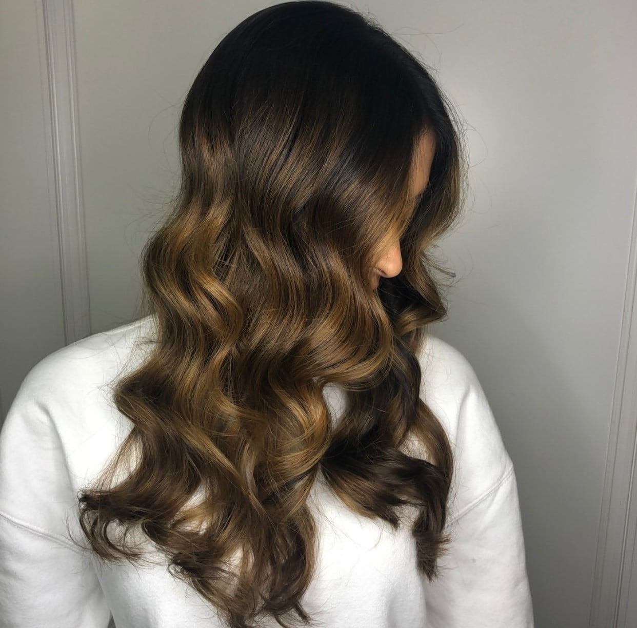 Dark Chocolate With Auburn Undertones — Winter Hair Colors for Olive Skin