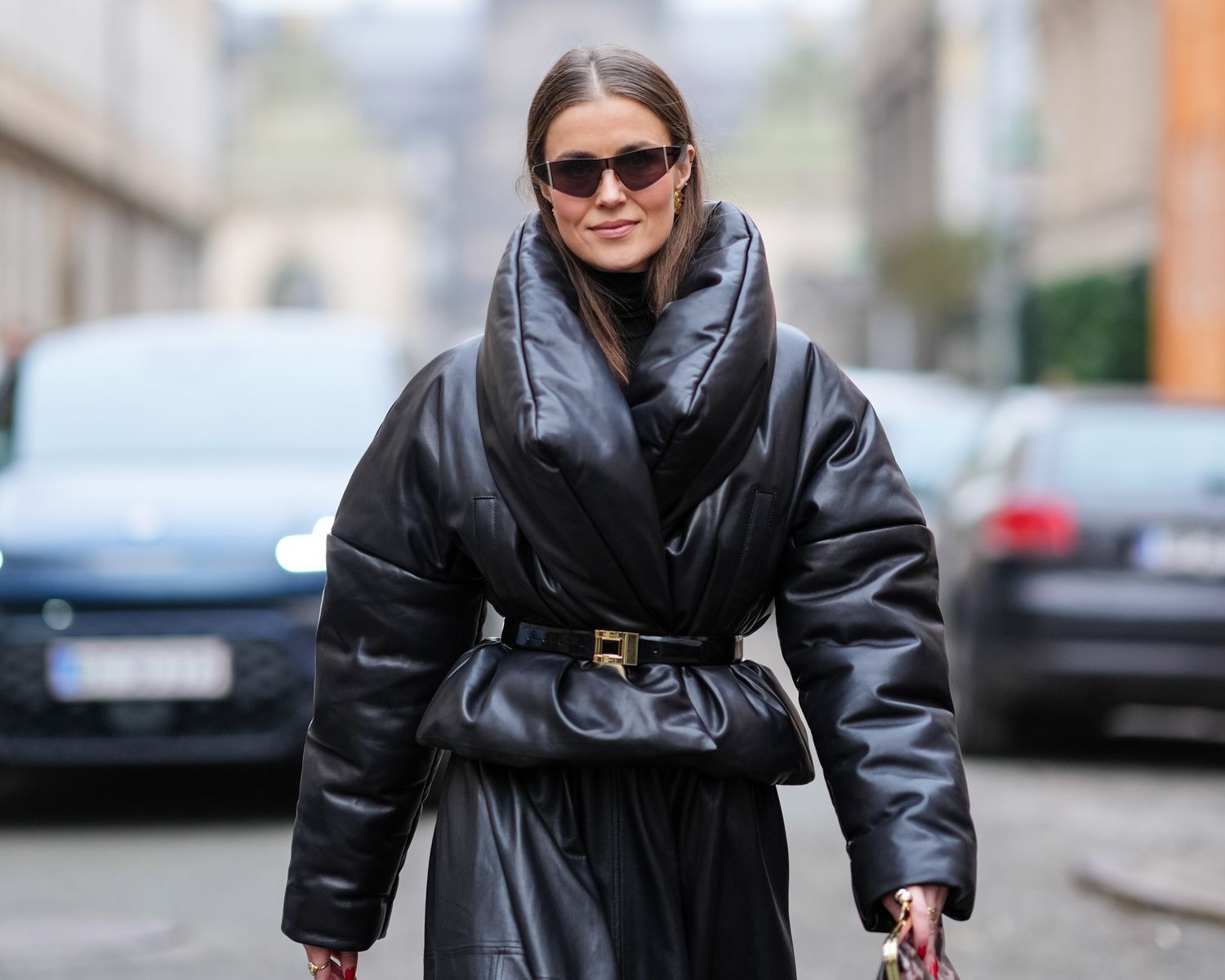 Statement Outerwear: Oversized Black Puffer with Dramatic Collar — Winter Puffer Jacket Outfits
