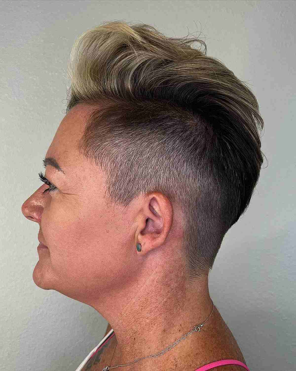 Edgy Undercut With Volume Edgy Undercut With Volume — Winter Haircuts for Women Over 40