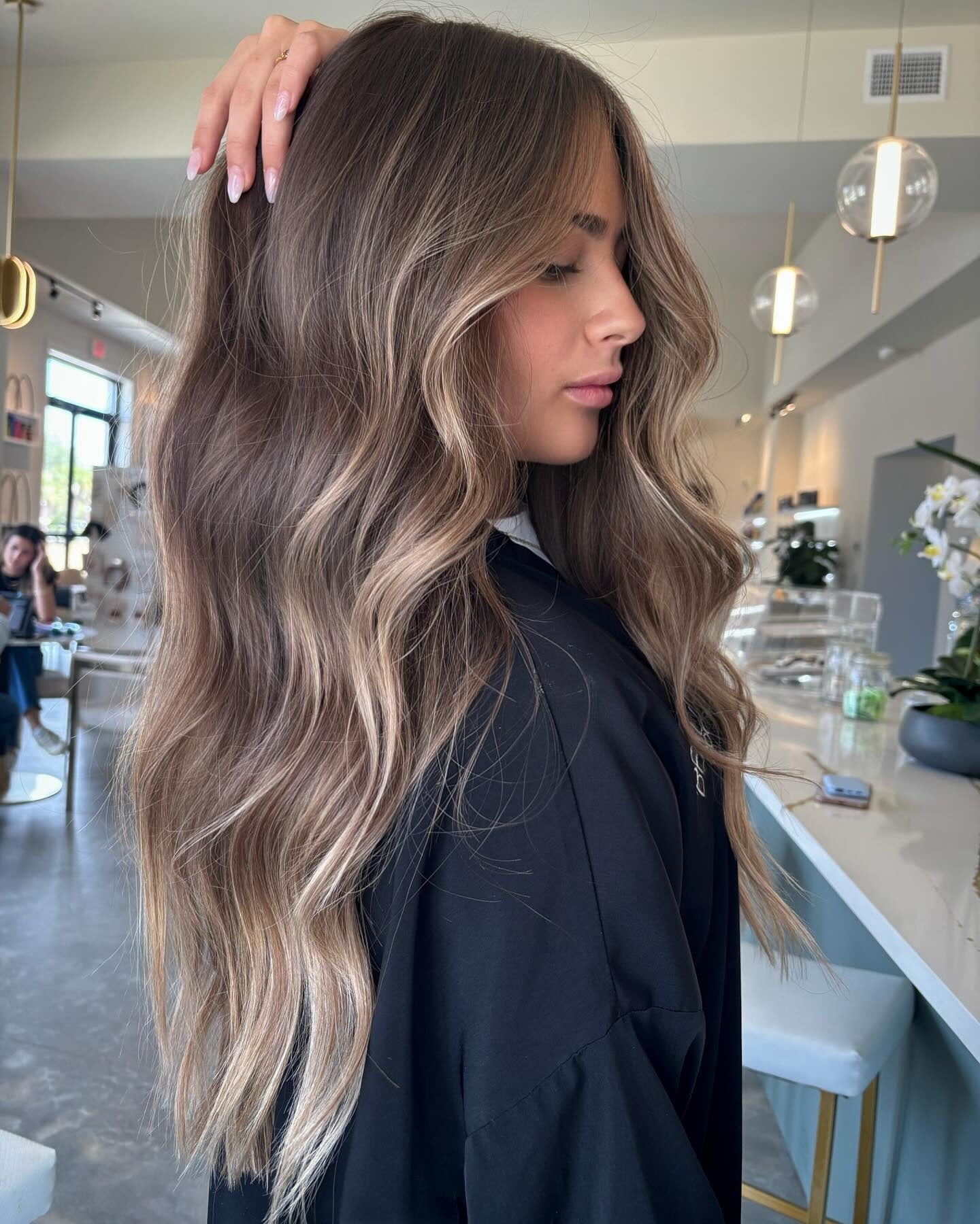 Mid-Back Dark Blonde With Ash Lowlights — Lowlights for Blonde Hair