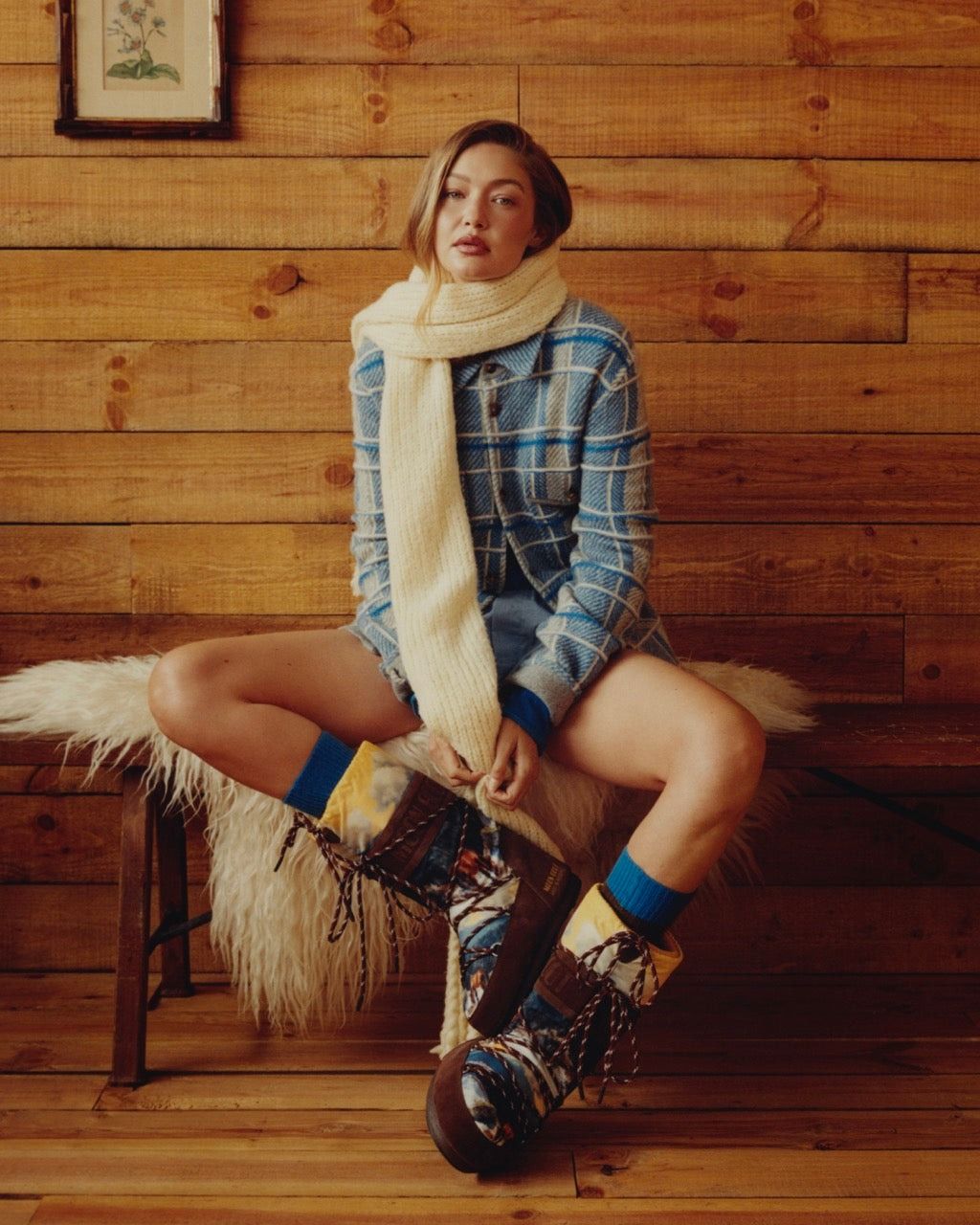 Cozy Plaid Shirt with Snow Boots Cozy Plaid Shirt with Snow Boots — Early Winter Outfits