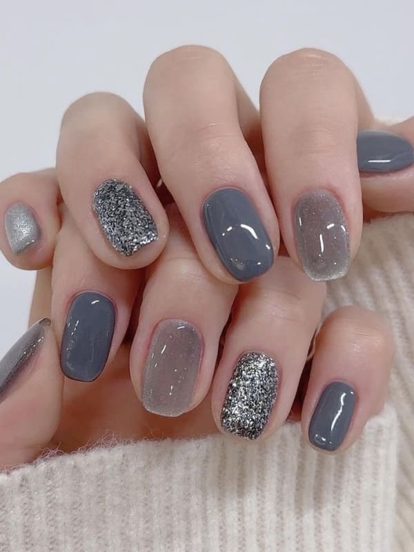 Mixed Grey and Taupe Shades Mixed Grey and Taupe Shades — Winter Gray Nails