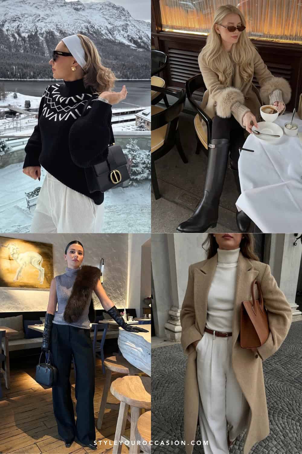 Graphic Turtleneck Sweater with Corduroy Trousers for Casual Outdoor Style Graphic Turtleneck Sweater with Corduroy Trousers for Casual Outdoor Style — Warm Winter Outfits