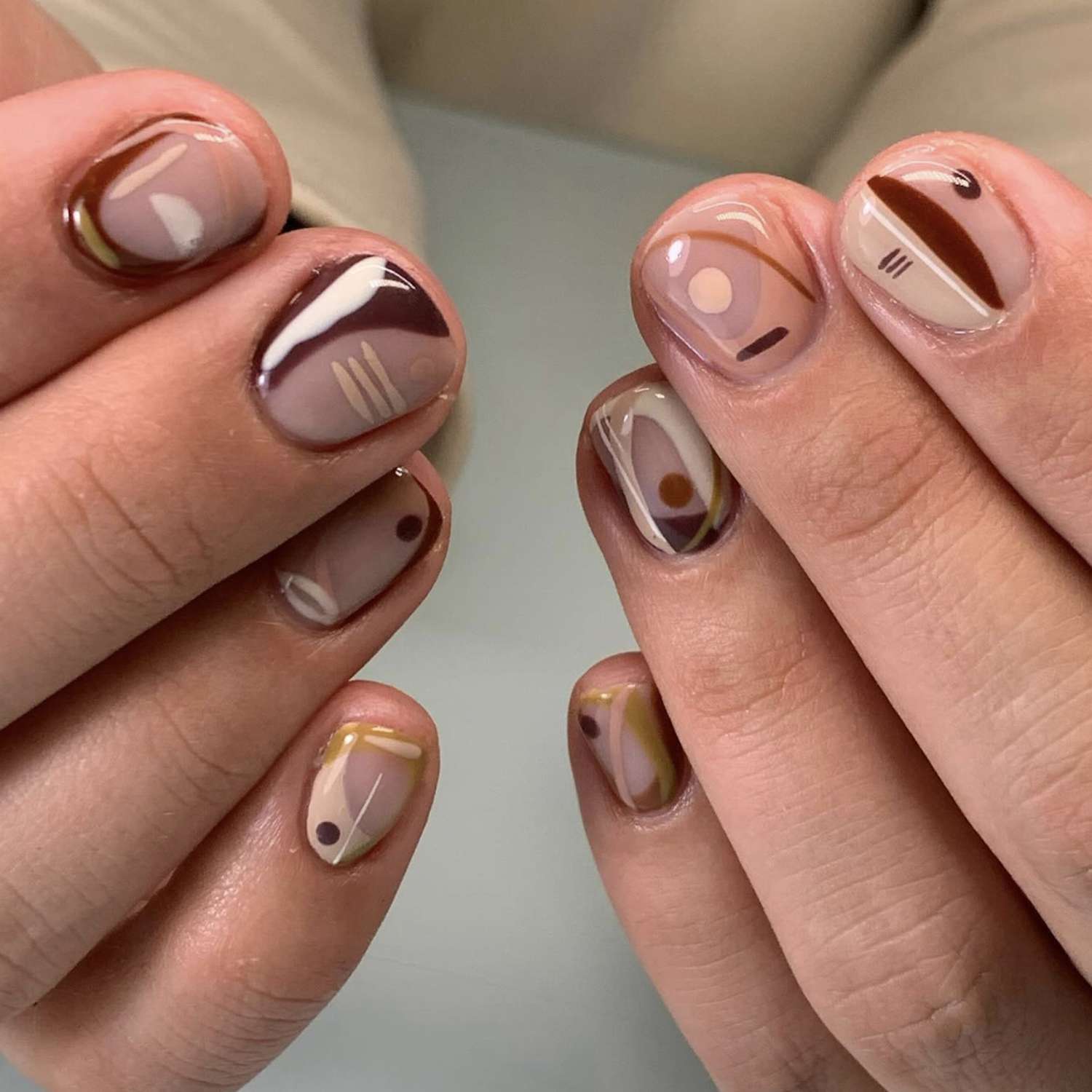 Abstract Visual Idea Abstract Visual Idea — Short Winter Nails