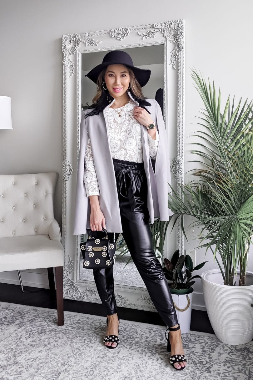Fashion Event Chic Outfit Idea — Leather Pants Outfits