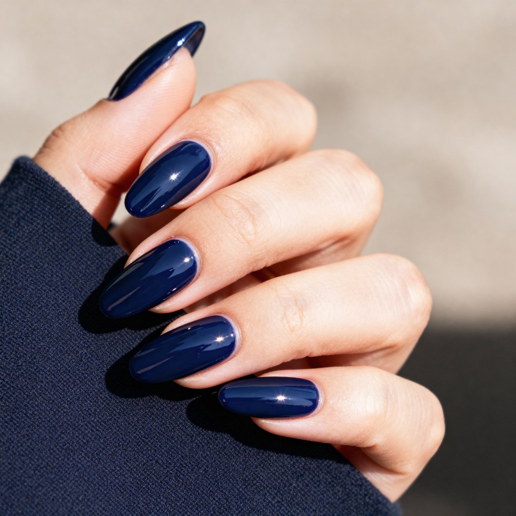 Deep Navy Blue High Gloss Deep Navy Blue High Gloss — Dark Winter Nails