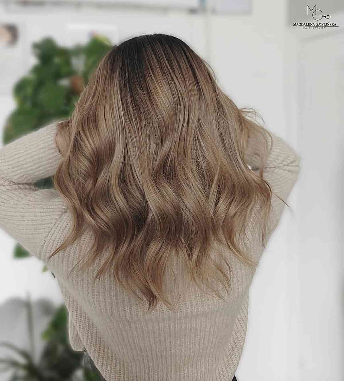 Natural Dark Blonde With Balayage Natural Dark Blonde With Balayage — Low Maintenance Winter Hair Colors