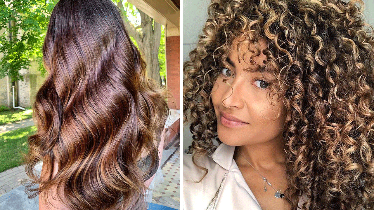 Dark Brown With Lighter Highlights — Winter Hair Colors for Olive Skin