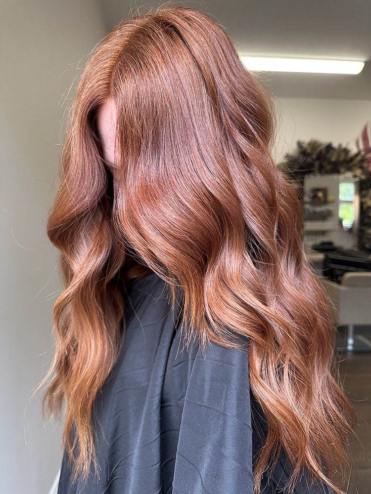 Deep Copper With Lighter Highlights Deep Copper With Lighter Highlights — Winter Copper Hair Color