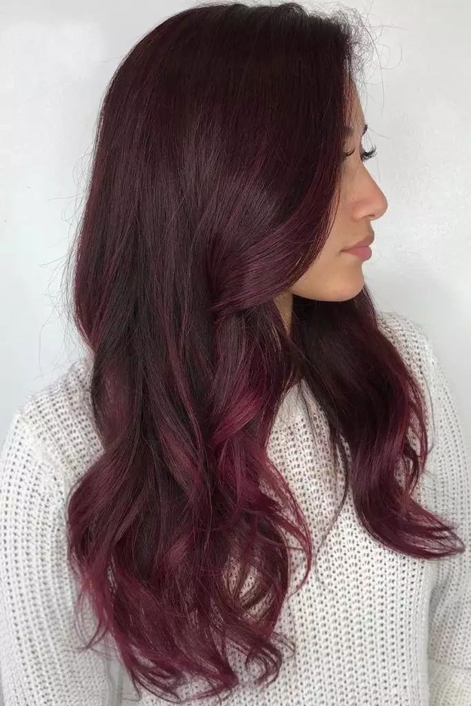 Deep Burgundy With Magenta Deep Burgundy With Magenta — Winter Red Hair Colors