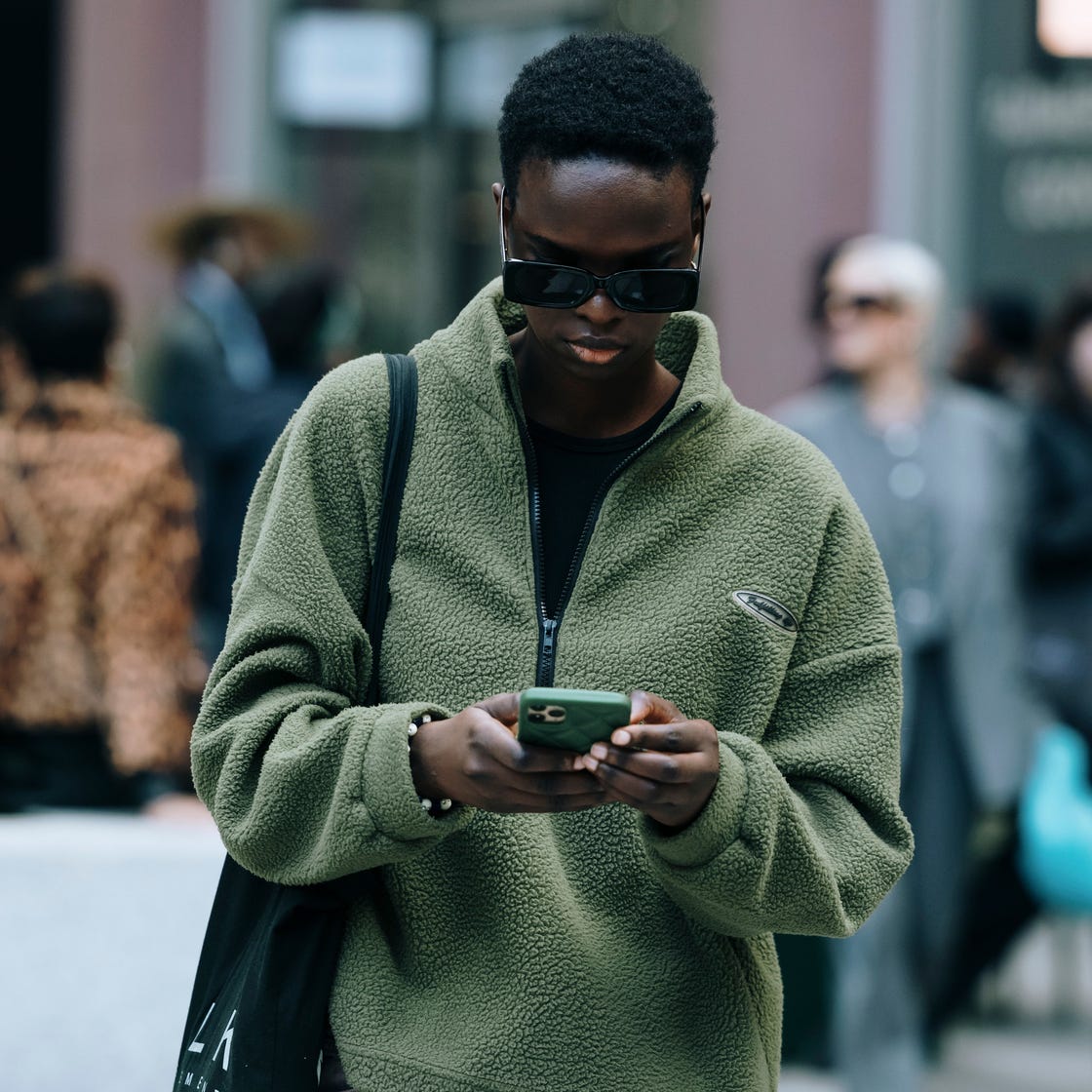 Oversized Olive Half-Zip Fleece Jacket Oversized Olive Half-Zip Fleece Jacket — Fleece Jacket Outfits