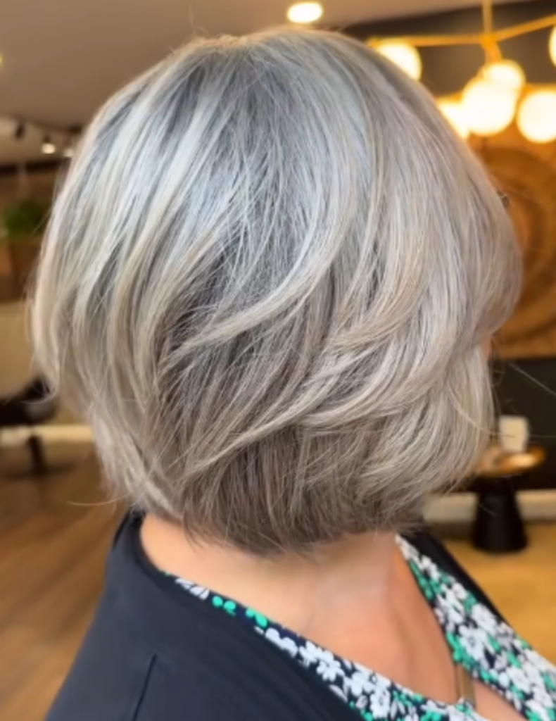 Chin Bob Subtle Gray Blend — Gray Blending Highlights