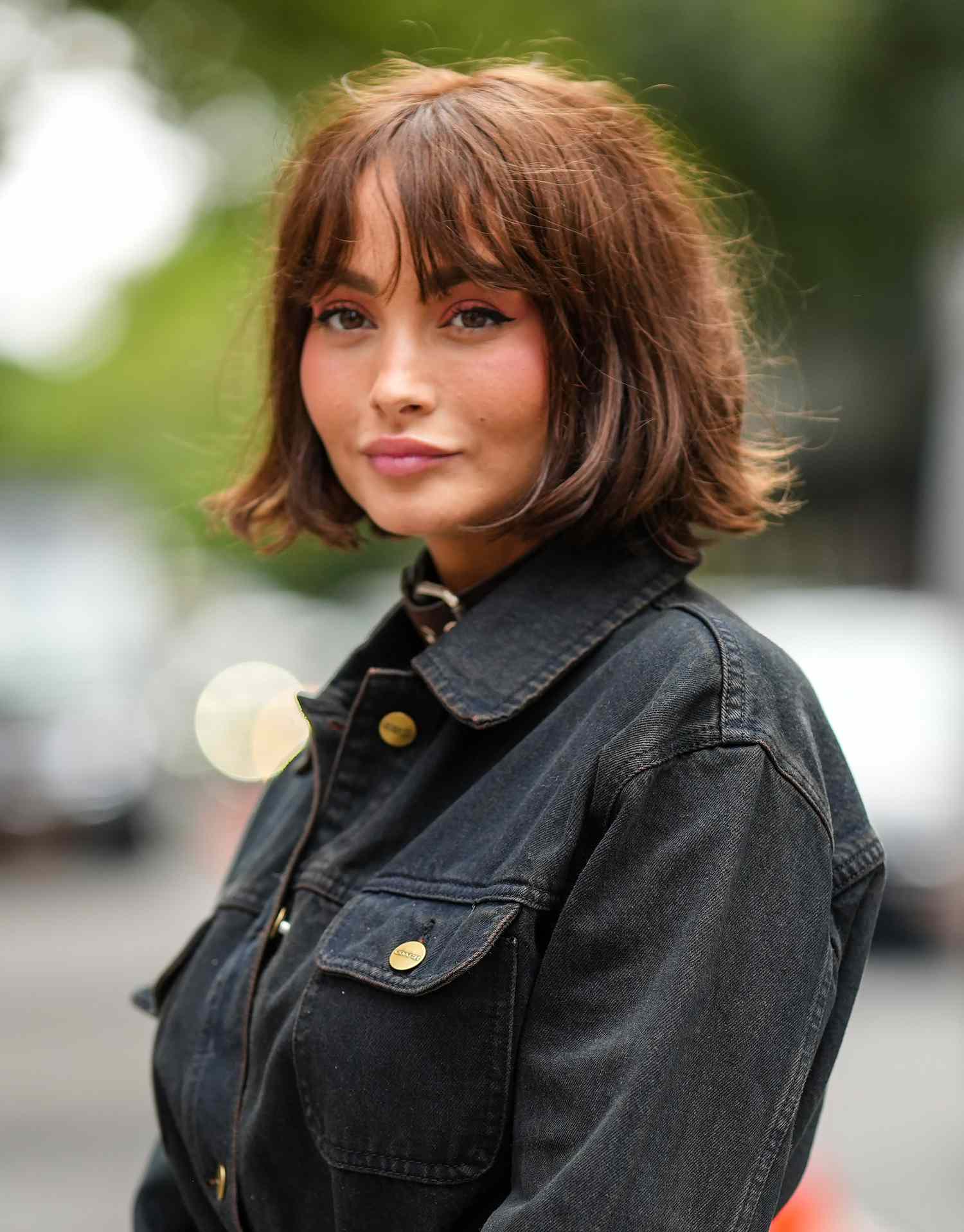 Brown Bob With Blunt Bangs — Winter Bob Haircuts
