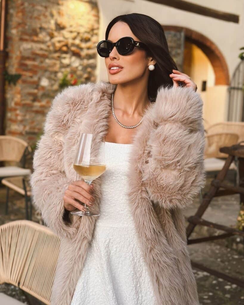 Light Blue Wool Coat and Matching Trousers — Italy Winter Outfits