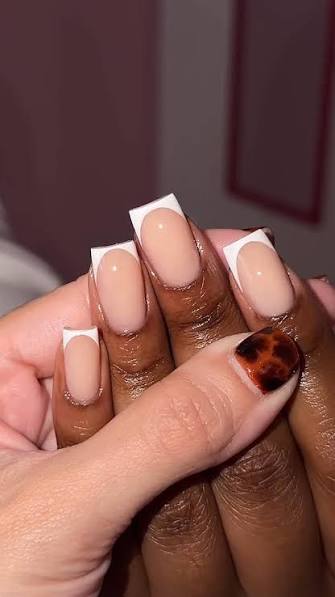 Classic White French Tip Square Nails Classic White French Tip Square Nails — classy simple nail designs