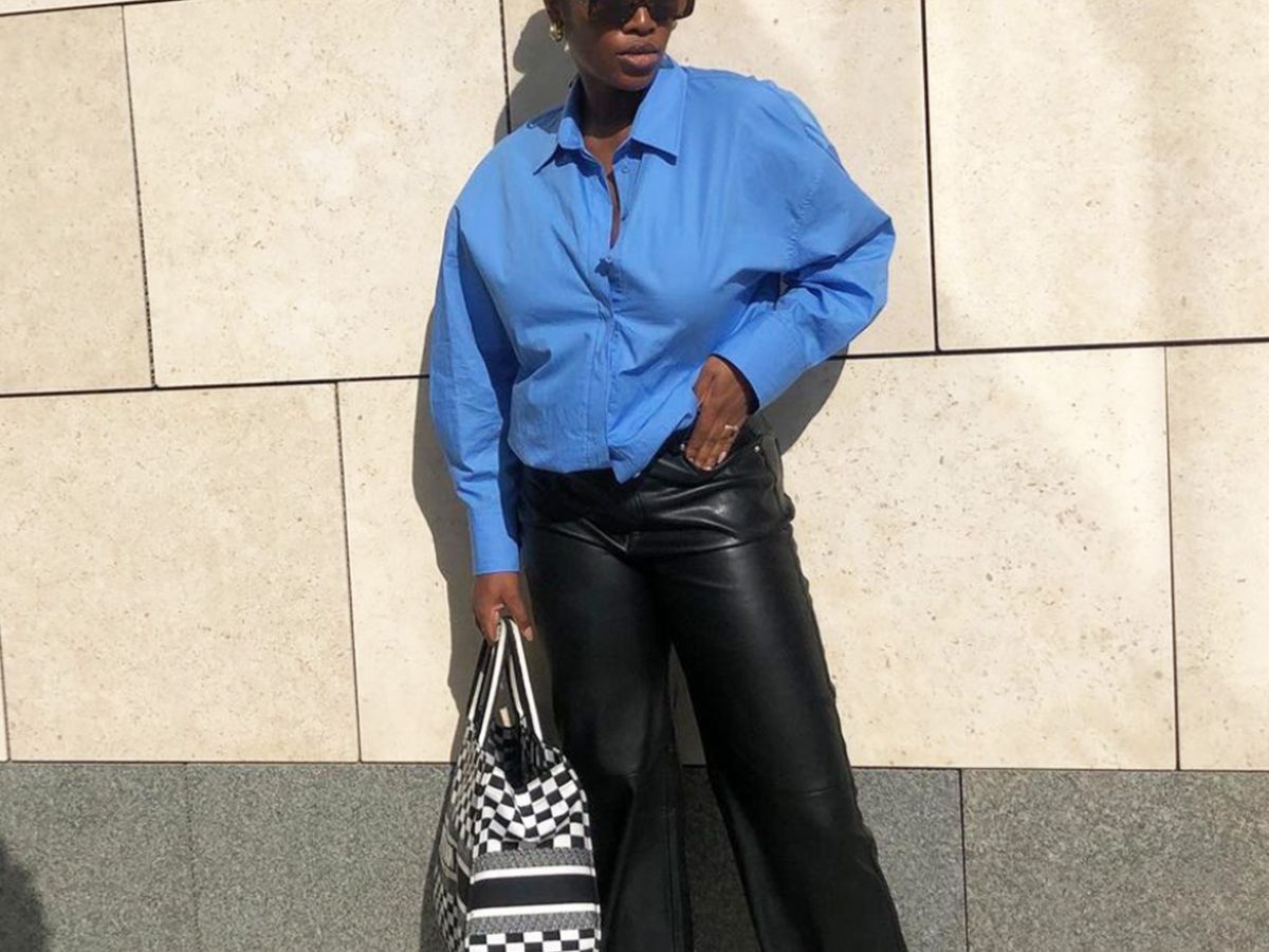 Casual Outfit Idea — Leather Pants Outfits