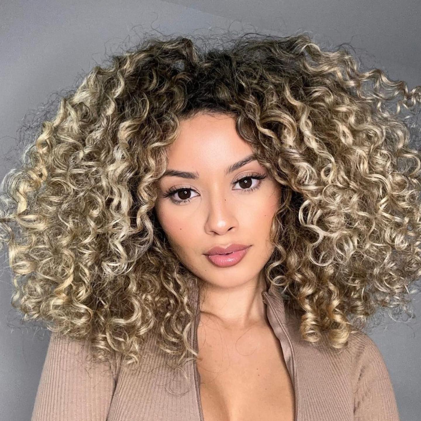 Dark Chocolate With Auburn Highlights — Winter Hair Colors for Curly Hair