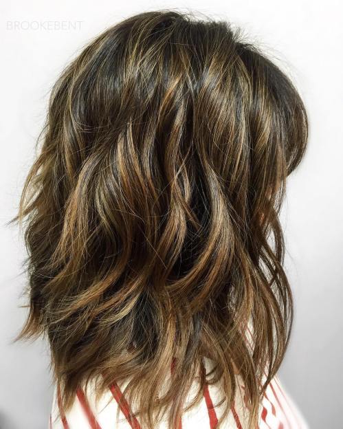Layered Lob With Curtain Bangs Layered Lob With Curtain Bangs — Winter Haircuts for Thick Hair