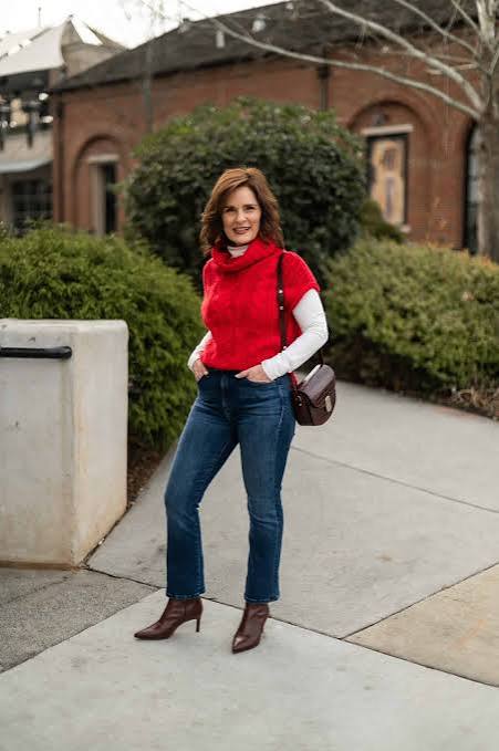 Bright Red Sweater for a Casual Winter Statement Bright Red Sweater for a Casual Winter Statement — Winter Outfits for Petite Women