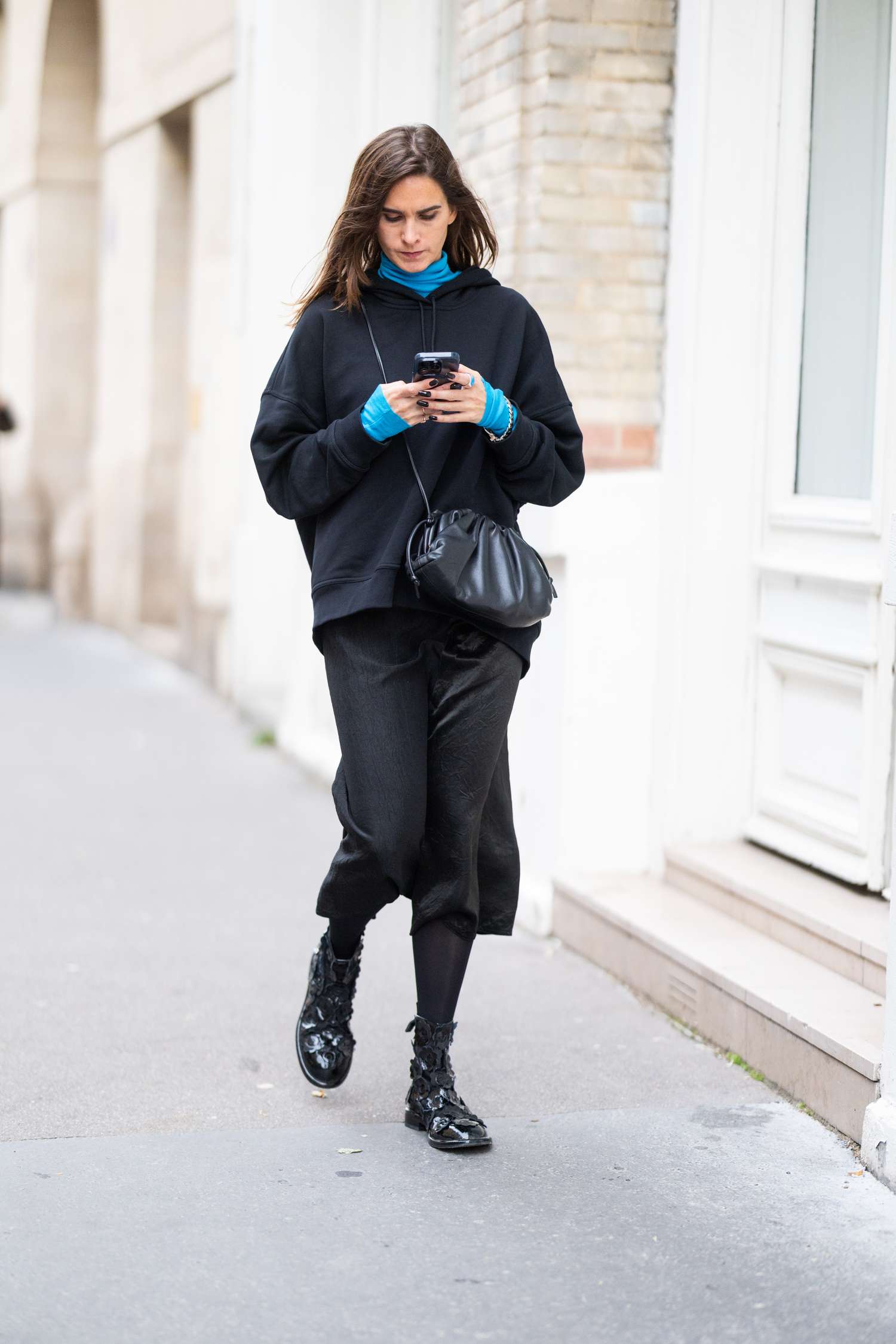 Bold Contrast with Patent Boots and Bright Turtleneck Bold Contrast with Patent Boots and Bright Turtleneck — Combat Boots Outfits