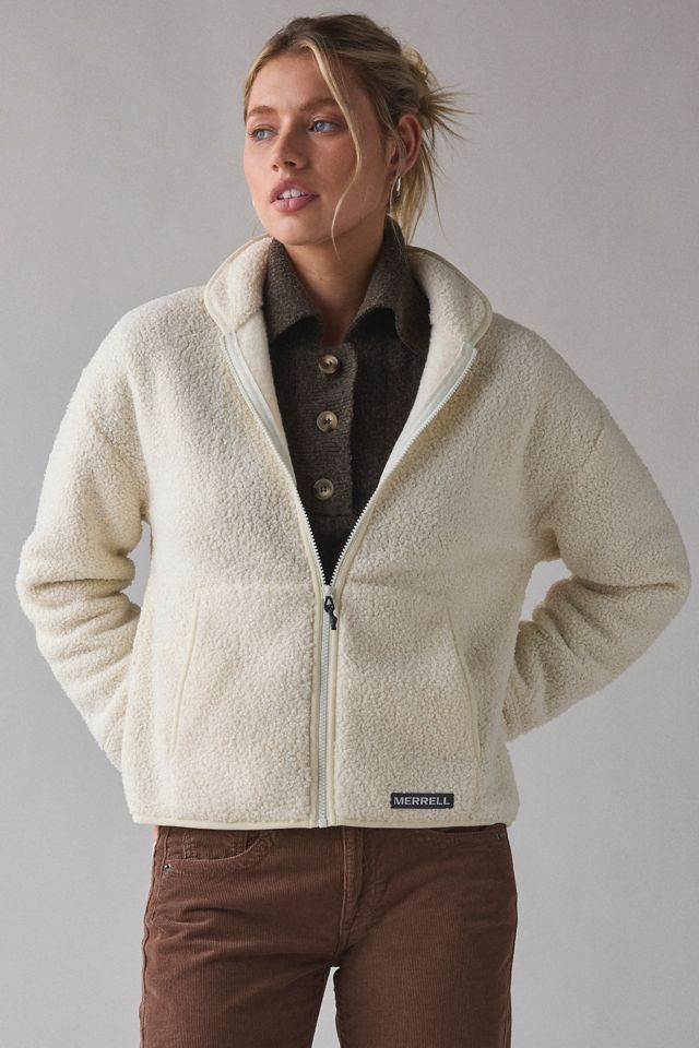 Cream Fleece Zip-Up with Corduroy Pants Cream Fleece Zip-Up with Corduroy Pants — Fleece Jacket Outfits