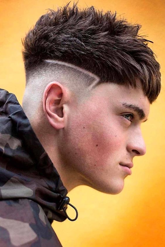 Spiky Textured Crop With Hard Line Spiky Textured Crop With Hard Line — Winter Haircuts for Men