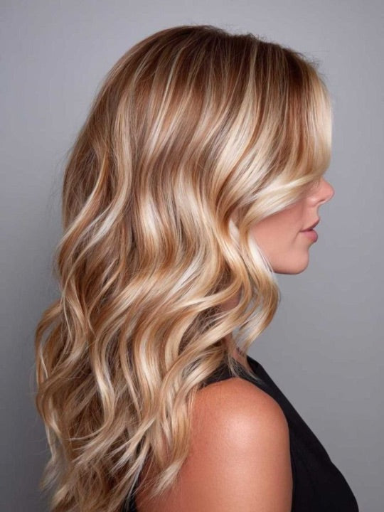 Collarbone Waves With Dimension — Lowlights for Blonde Hair