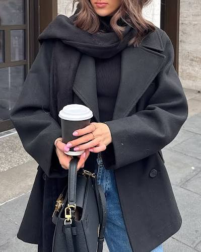 Monochromatic Black Layers for Ultimate Coziness Monochromatic Black Layers for Ultimate Coziness — winter outfits for black women