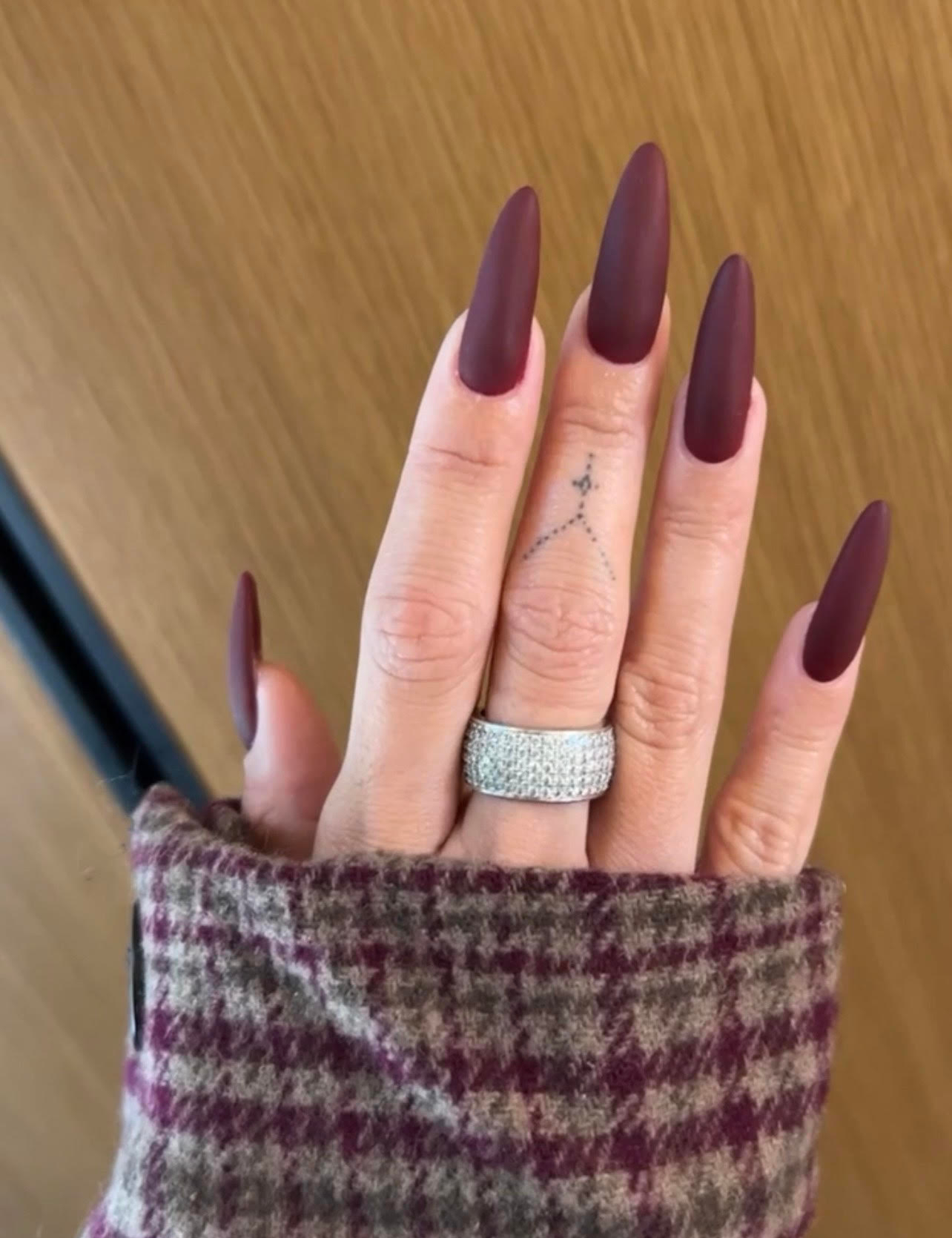 Deep Burgundy Matte Deep Burgundy Matte — Winter Matte Nails